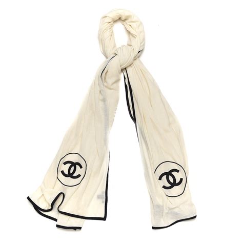 chanel black color|black and white Chanel scarf.